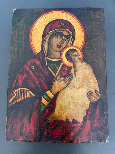 Alte orthodoxe ikone madonna - ikone,