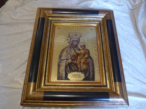 Ikone die goldene madonna - goldene,