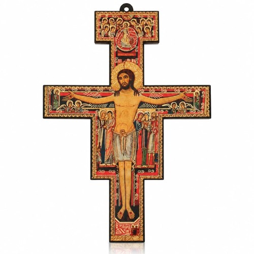Wandkreuz san damiano - damiano, holz