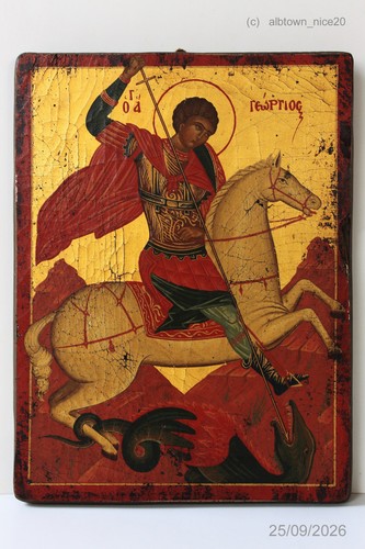 Heiliger georg ikone athen - heiliger,