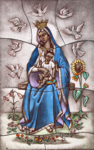 Ikone madonna opalglas - ikone,