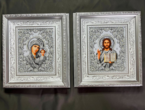 2er set gerahmte - set, religiöse
