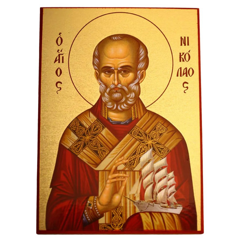 Ikone heiliger nikolaus - ikone, holz