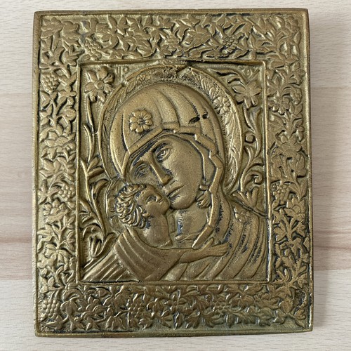 Bronze ikone tafel relief - ikone,