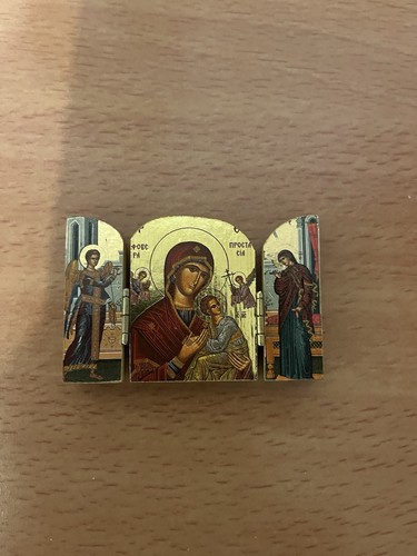 Klappbare triptychon ikone - klappbare, triptychon-ikone