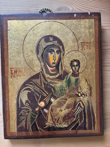 Religiöse ikone madonna mit - madonna,