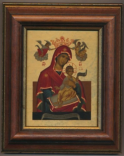Siebdruckikone madonna mit - madonna,