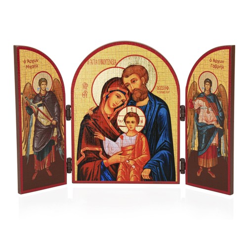 Heilige familie triptychon - heilige,