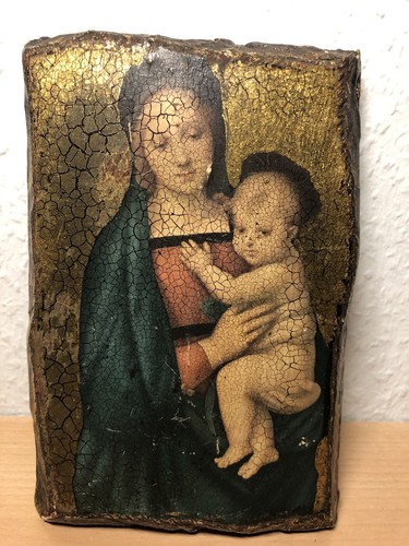 Alte ikone auf holz - alte,