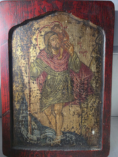 Byzantinische ikone handgemalt - byzantinische,