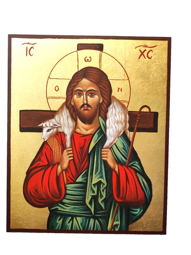 Ikone christus guter hirte - ikone, "guter