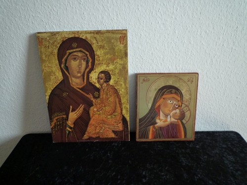 Orthodoxe ikone auf holz - 2x,