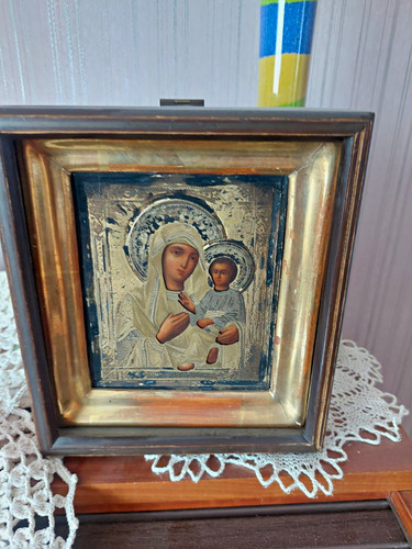 Religiöse ikone madonna mit - religiöse,