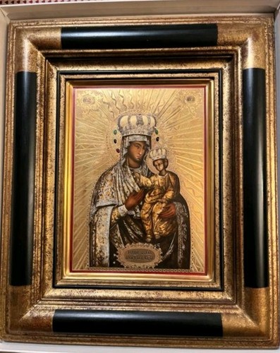 Ikone goldene madonna mit - madonna,