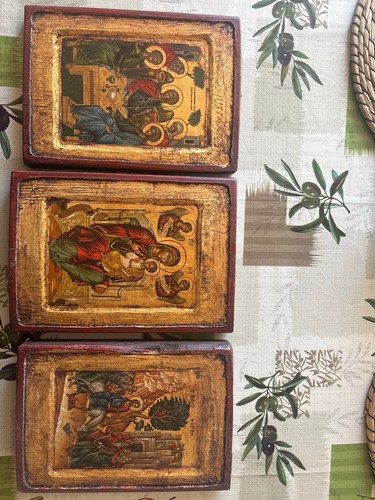 Byzantinische ikone auf - 3x,