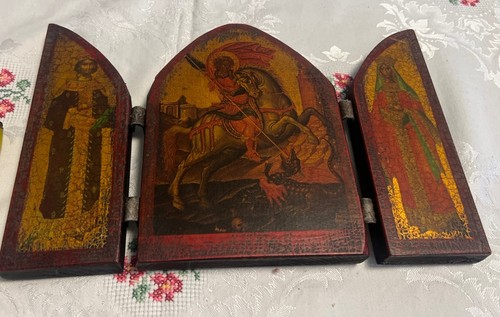 Griechische dreiteilige ikone - griechische,